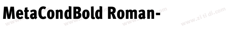 MetaCondBold Roman字体转换 MetaCondBold Roman字体转换